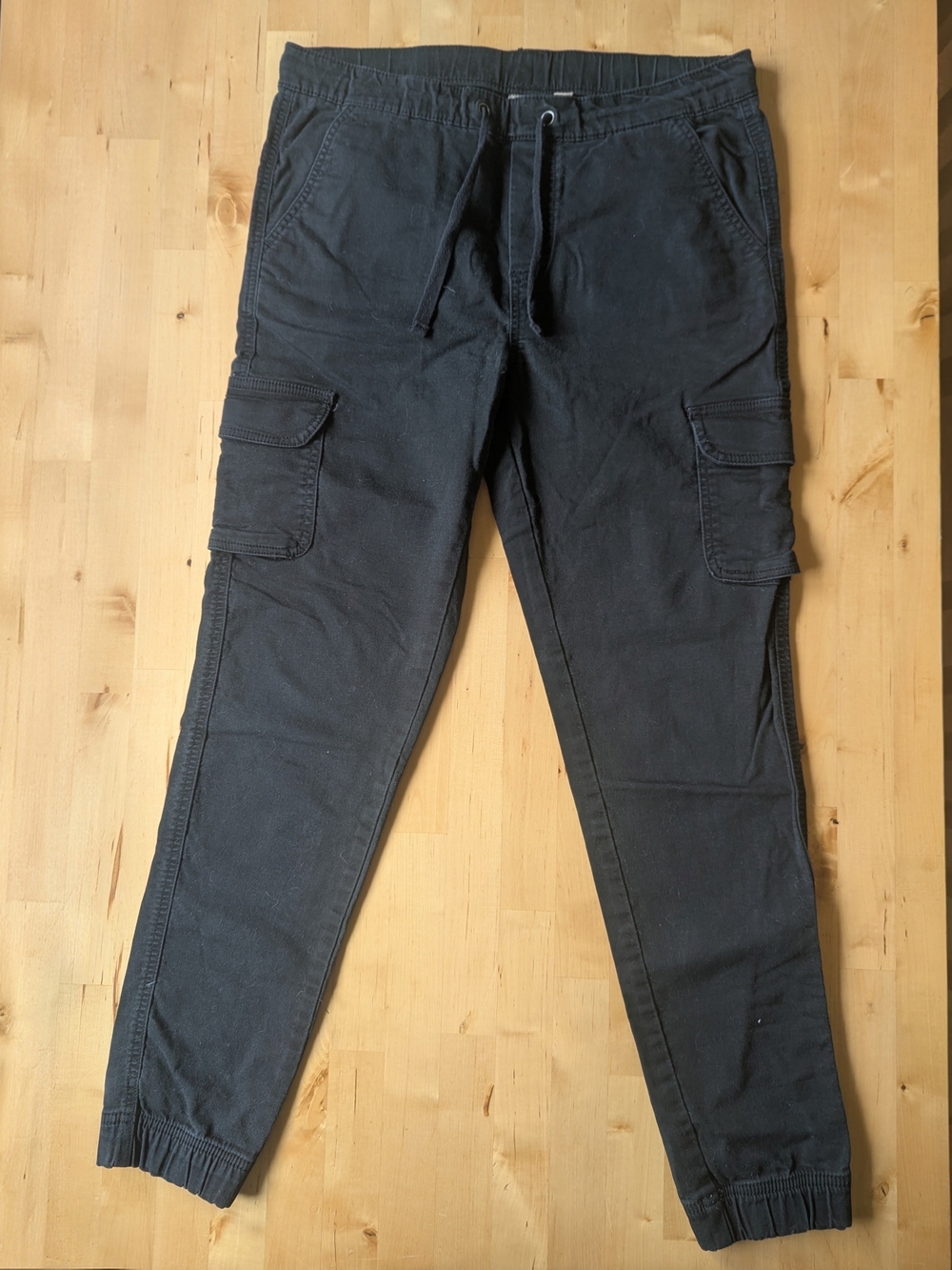 3/$15 Harlow Women's Black Cargo Jogger Pants Size Small Casual Drawstring Waist